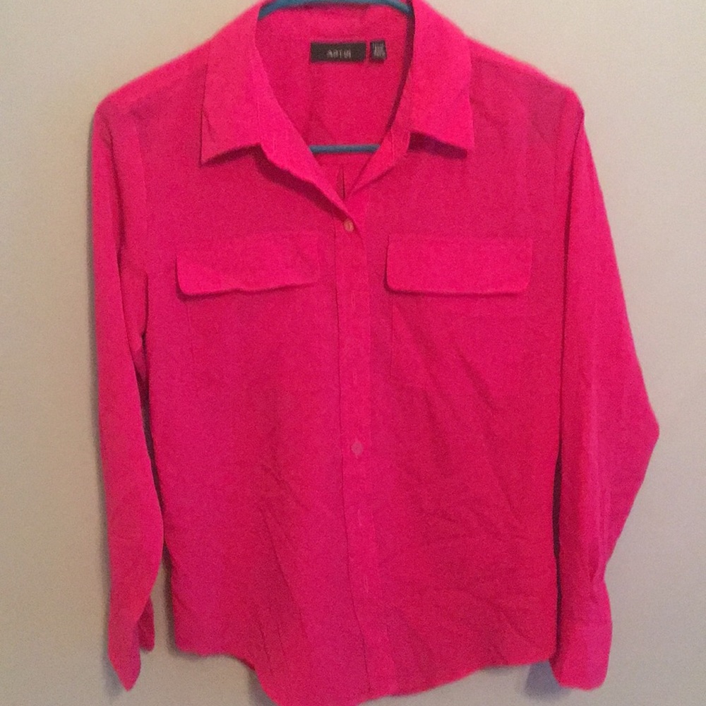 Pink button up